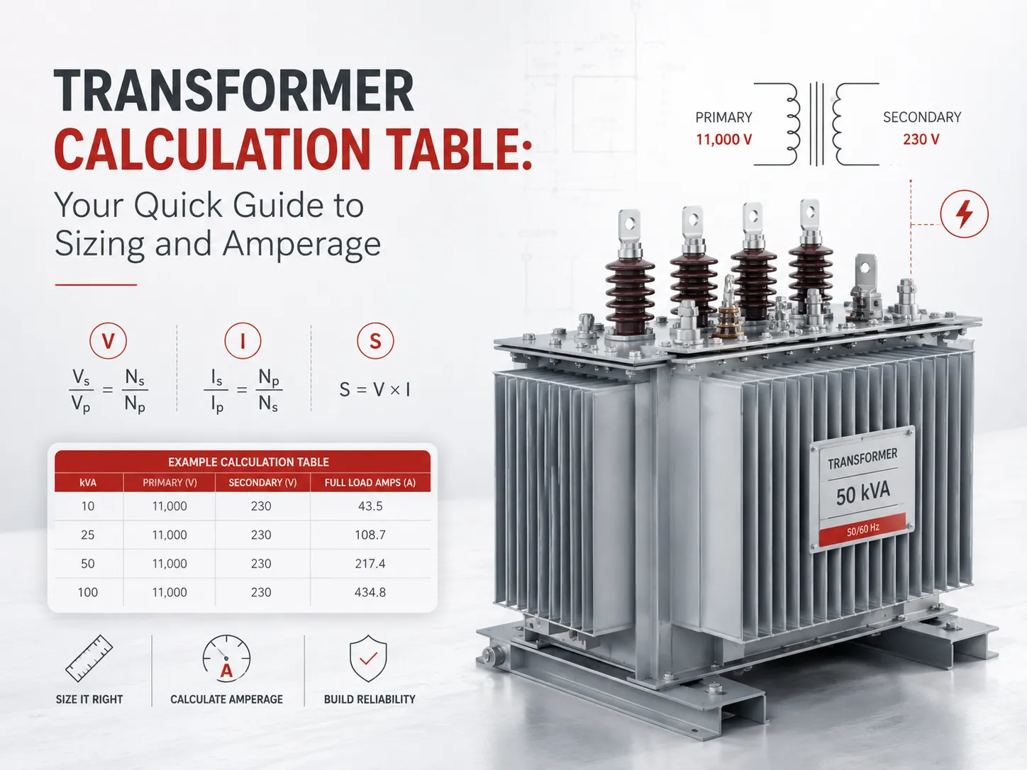 Transformer Calculation Table