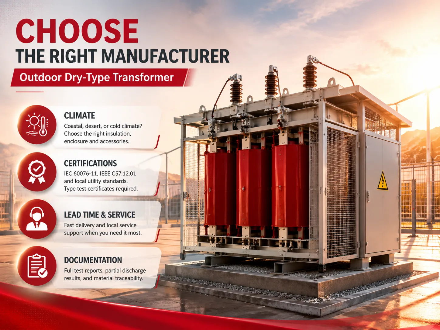 How to Choose the Right Manufacturer for Your Outdoor Dry‑Type Transformer