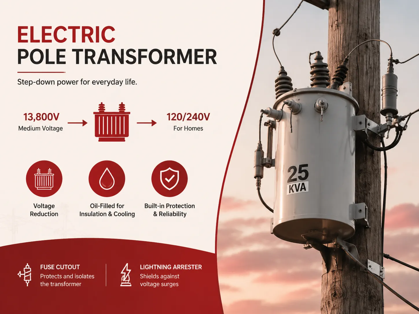 What Does an Electric Pole Transformer Do