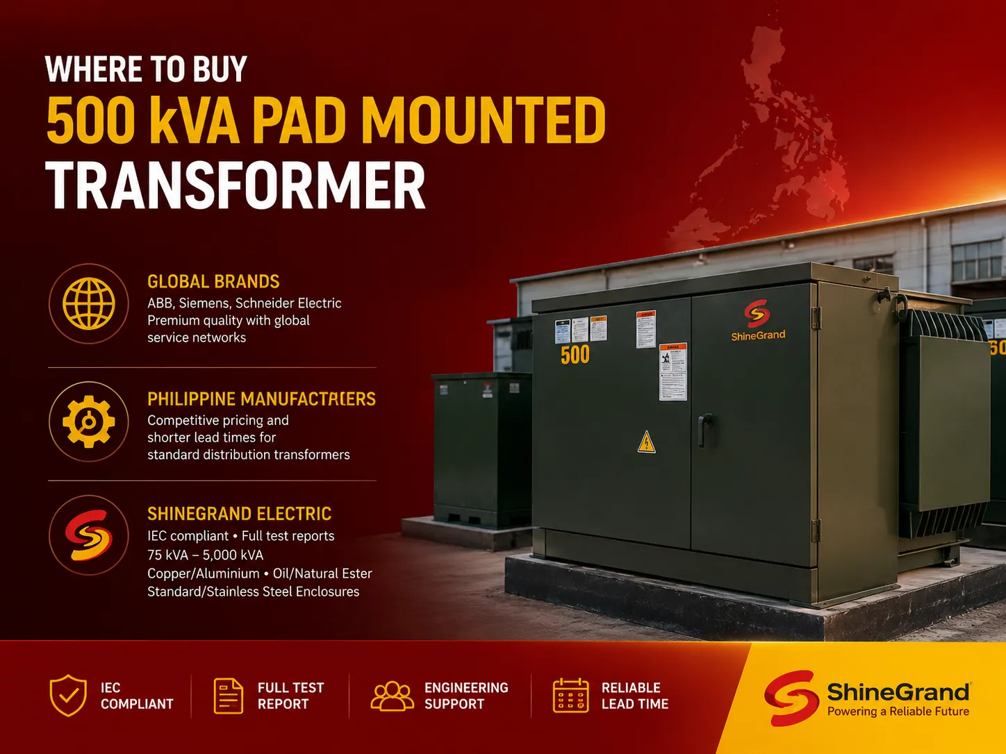 Where to Buy a 500 kVA Pad Mounted Transformer Major Brands and Suppliers