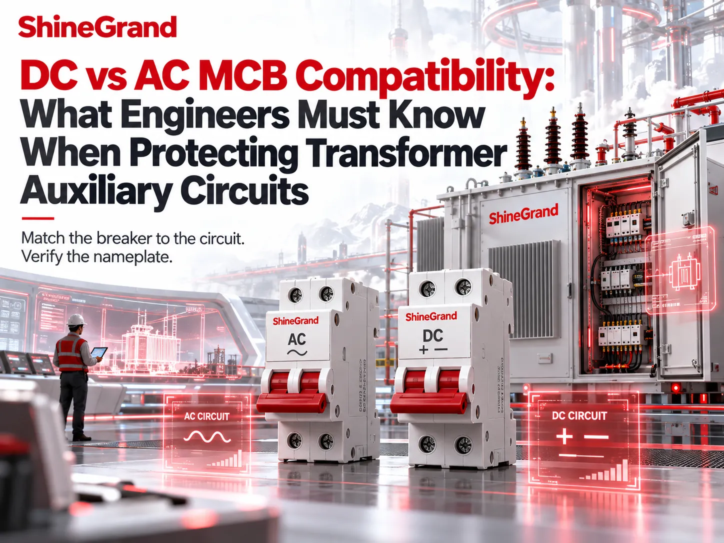 DC vs AC MCB Compatibility: What Engineers Must Know When Protecting Transformer Auxiliary Circuits