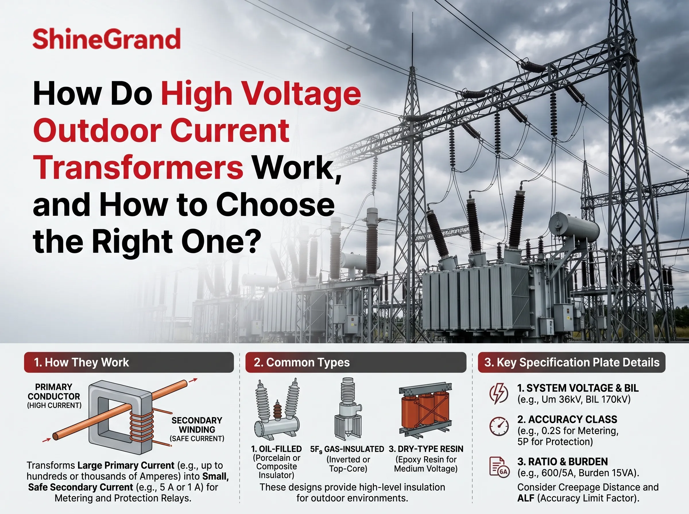How Do High Voltage Outdoor Current Transformers Work, and How to Choose the Right One?