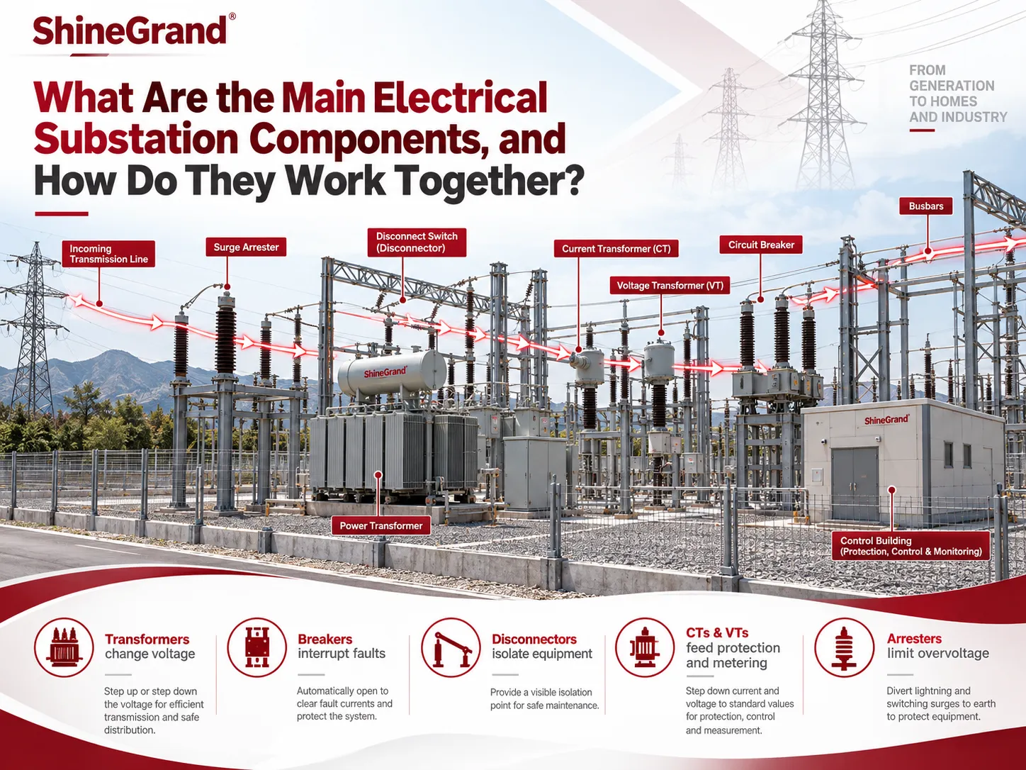 What Are the Main Electrical Substation Components, and How Do They Work Together?